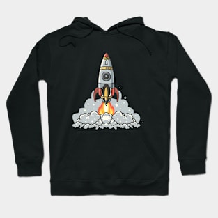 Space Odyssey: Shuttle Exploration Print Hoodie